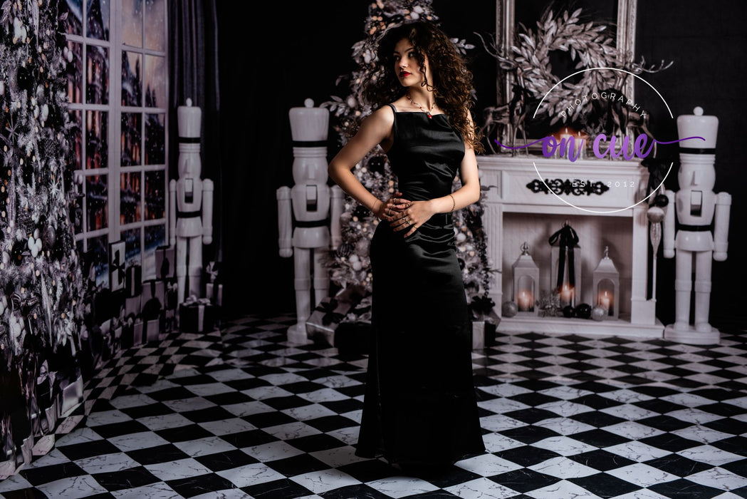 Black and Silver Christmas Room