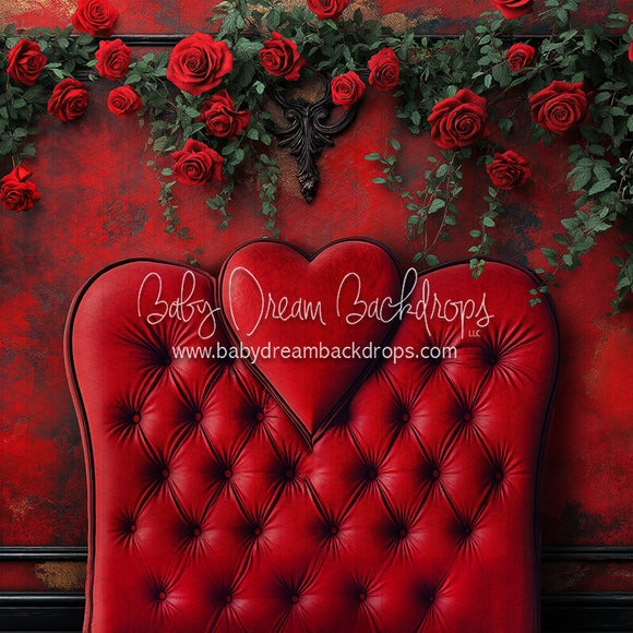 X Drop Bedtime Romance Queen Headboard (JA)