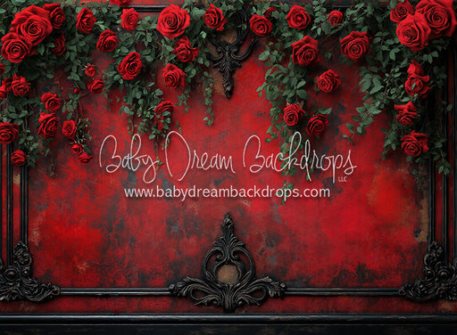 Bedtime Romance Wall with Roses (JA)