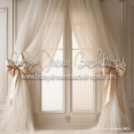 Beige Bows Window (MD)