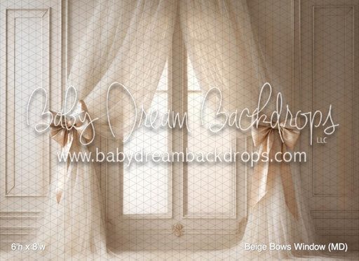 Beige Bows Window (MD)