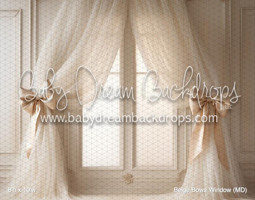 Beige Bows Window (MD)