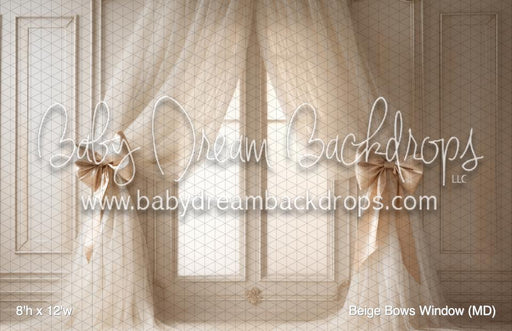Beige Bows Window (MD)