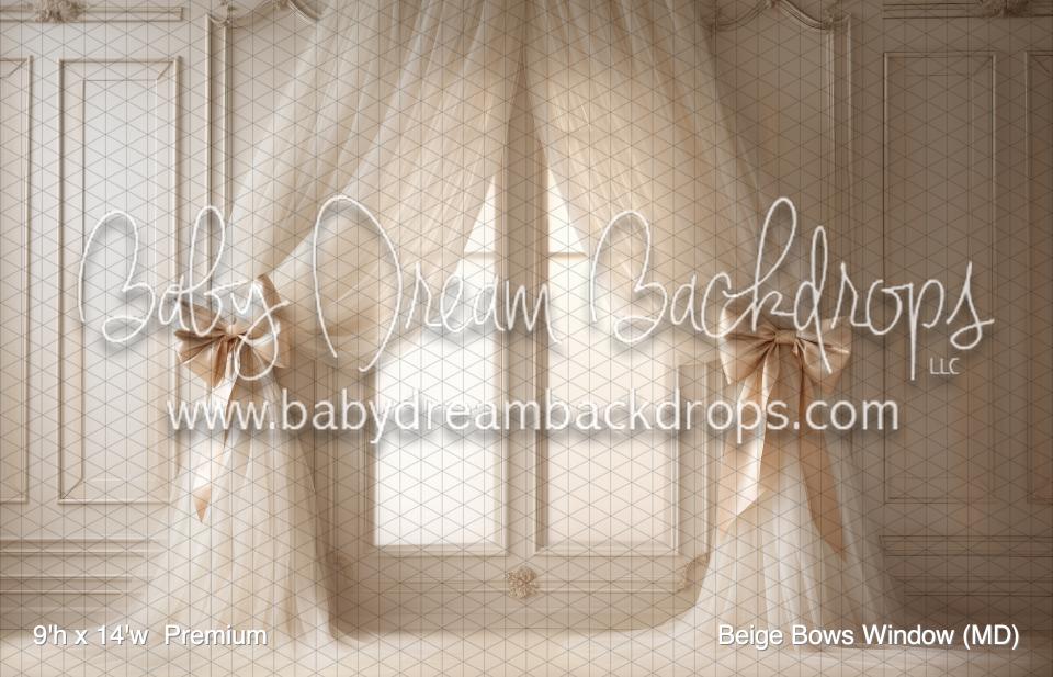 Beige Bows Window (MD)