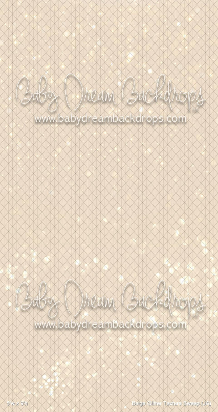 Beige Glitter Texture Sweep (JA) — Baby Dream Backdrops