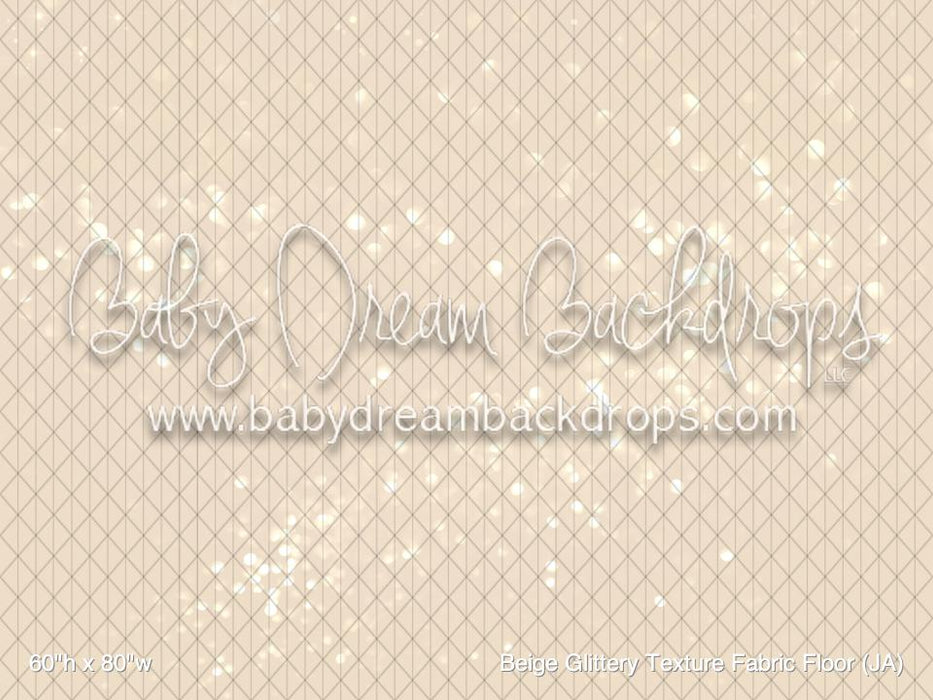 Beige Glittery Texture Fabric Floor (JA)