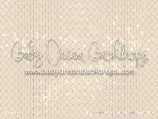 Beige Glittery Texture Fabric Floor (JA)
