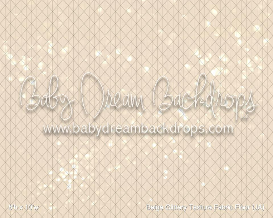 Beige Glittery Texture Fabric Floor (JA)