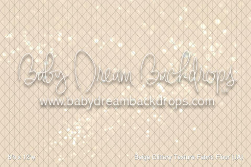Beige Glittery Texture Fabric Floor (JA)