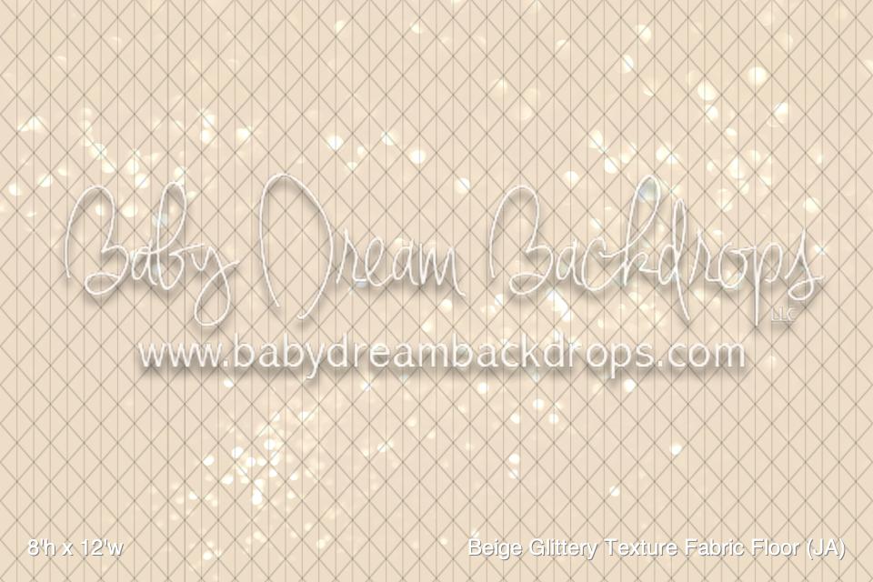 Beige Glittery Texture Fabric Floor (JA)