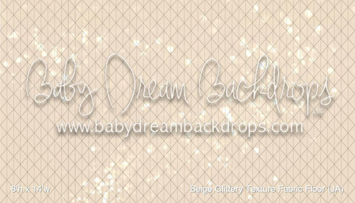 Beige Glittery Texture Fabric Floor (JA)