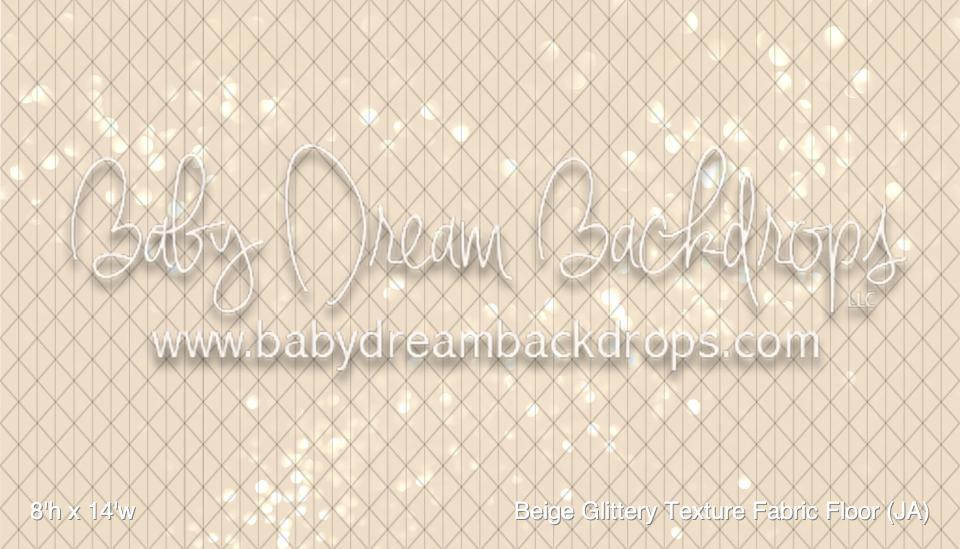 Beige Glittery Texture Fabric Floor (JA)