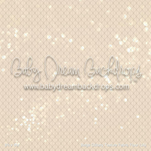 Beige Glittery Texture Fabric Floor (JA)