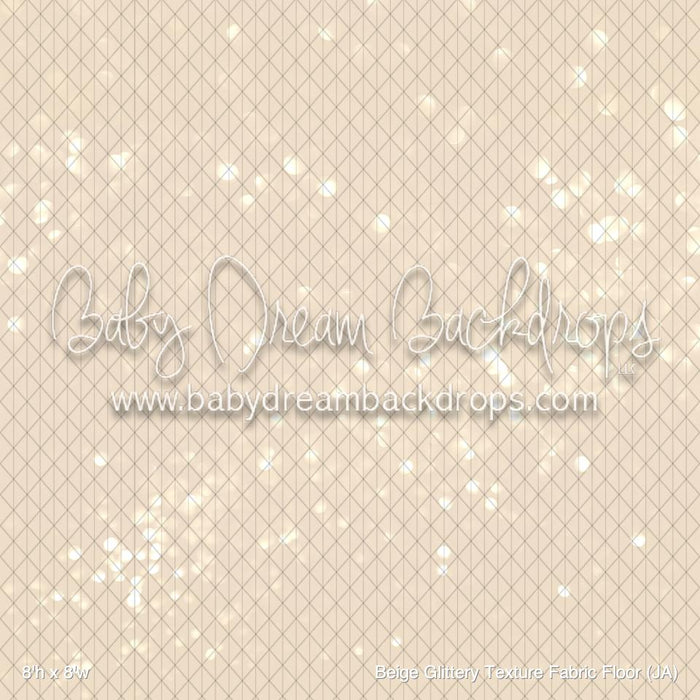 Beige Glittery Texture Fabric Floor (JA)