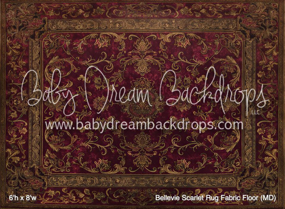 Bellevie Scarlet Rug Fabric Floor (MD)