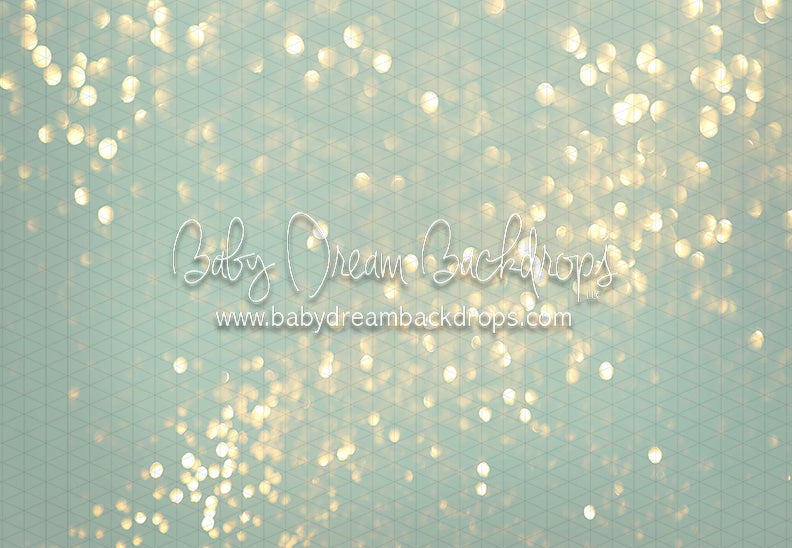 Birthday Bash Glow Fabric Floor Aqua (JA)