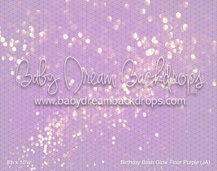 Birthday Bash Glow Fabric Floor Purple (JA)