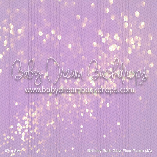 Birthday Bash Glow Fabric Floor Purple (JA)