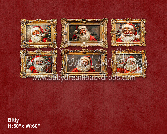 Bitty A Wall of Santa's (VR)