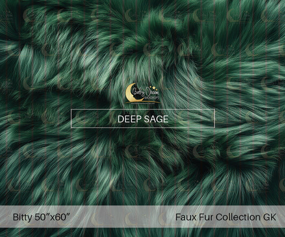 Bitty Nursery Dream Faux Fur Deep Sage (GK)