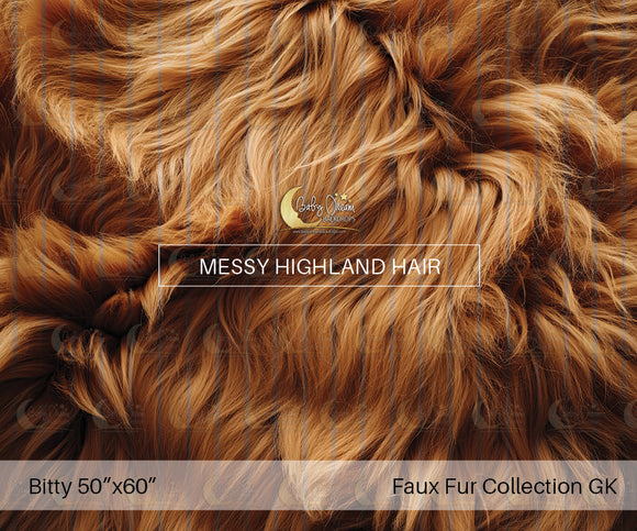 Bitty Nursery Dream Faux Fur Messy Highland Hair (GK)