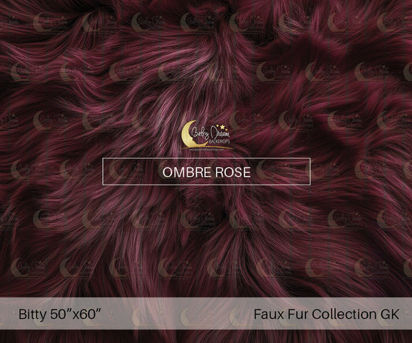 Bitty Nursery Dream Faux Fur Ombre Rose (GK)