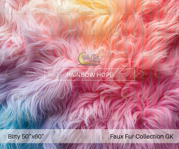 Bitty Nursery Dream Faux Fur Rainbow Hope (GK)