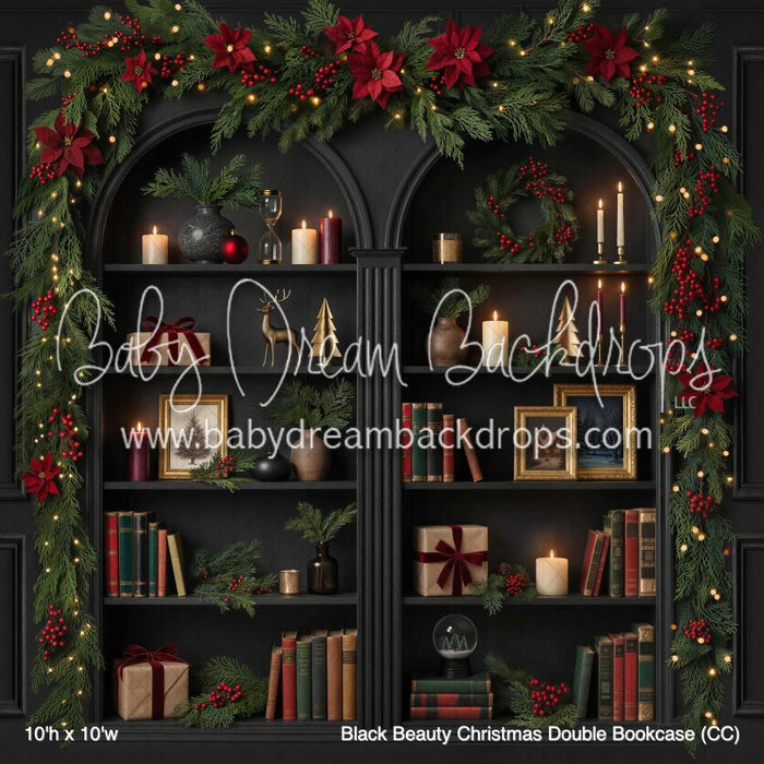 Black Beauty Christmas Double Bookcase (CC)