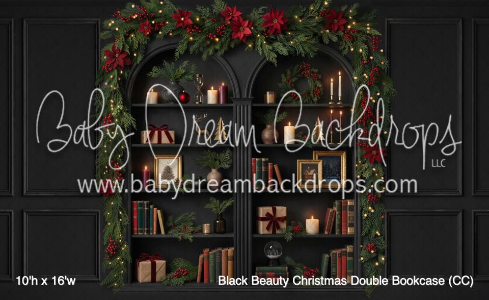 Black Beauty Christmas Double Bookcase (CC)