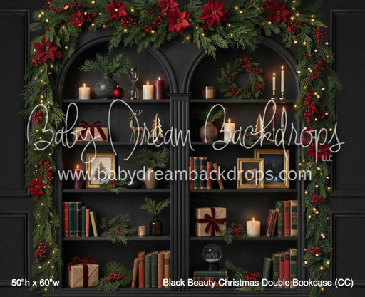 Black Beauty Christmas Double Bookcase (CC)