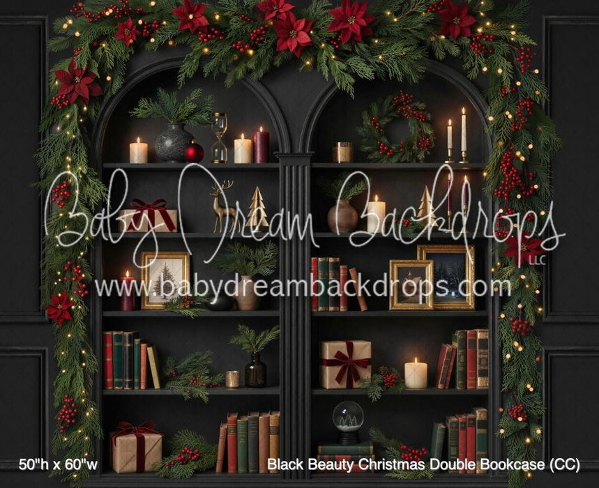 Black Beauty Christmas Double Bookcase (CC)