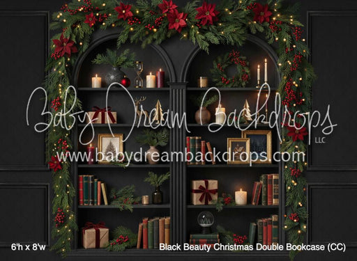 Black Beauty Christmas Double Bookcase (CC)