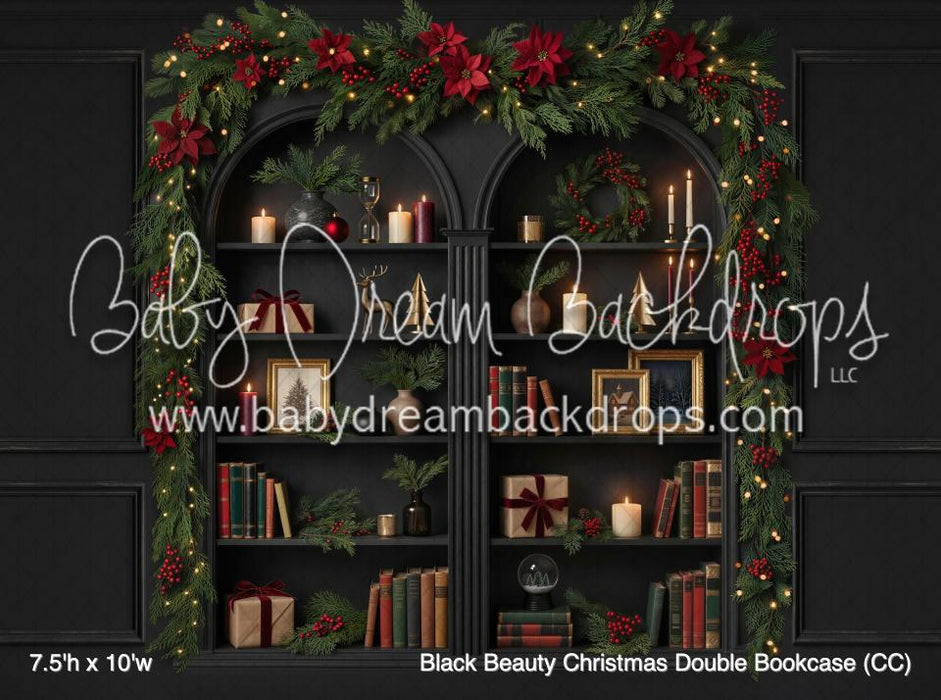 Black Beauty Christmas Double Bookcase (CC)