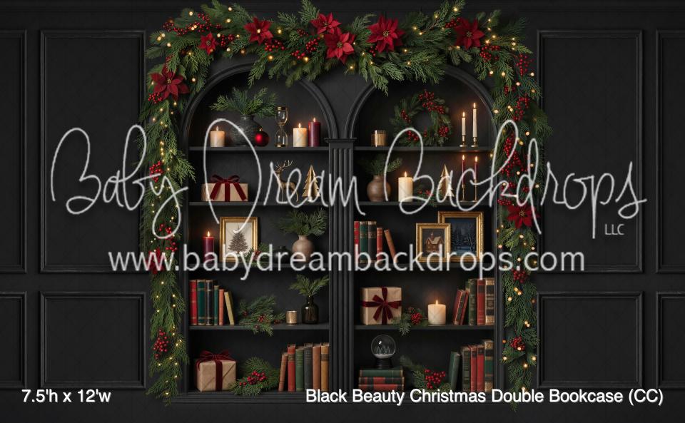 Black Beauty Christmas Double Bookcase (CC)