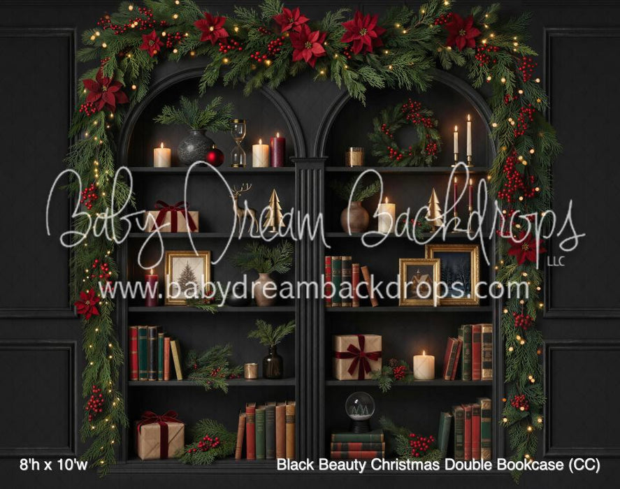 Black Beauty Christmas Double Bookcase (CC)
