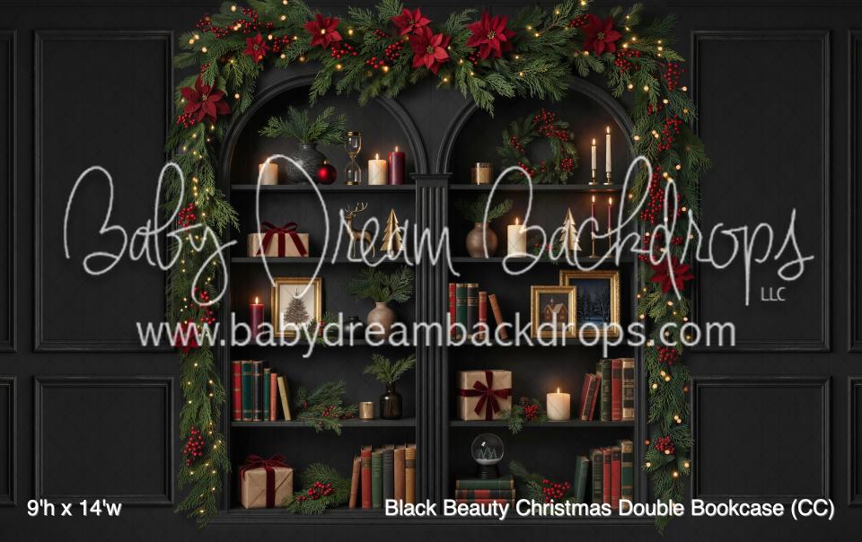 Black Beauty Christmas Double Bookcase (CC)