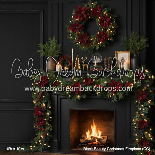 Black Beauty Christmas Fireplace (CC)