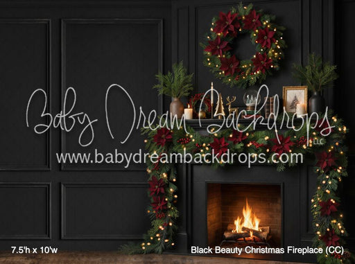 Black Beauty Christmas Fireplace (CC)