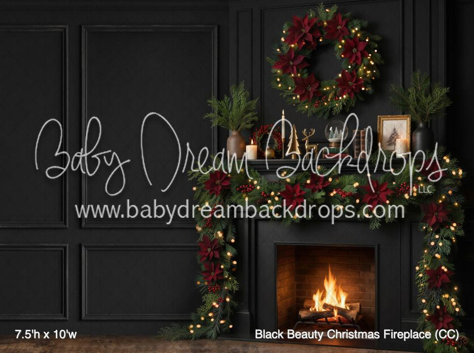 Black Beauty Christmas Fireplace (CC)