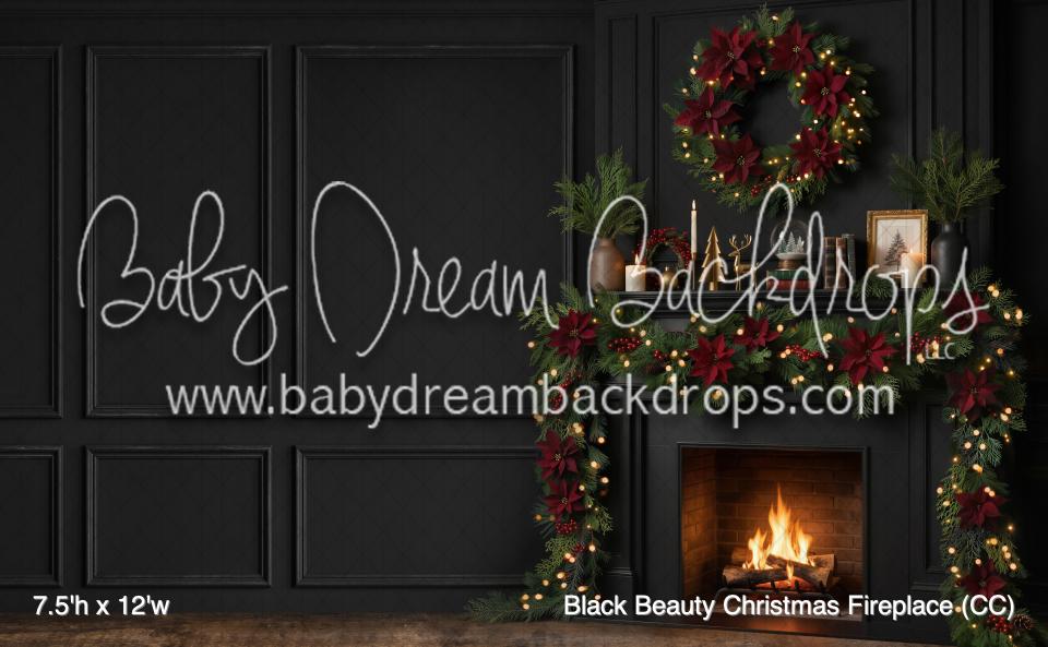 Black Beauty Christmas Fireplace (CC)