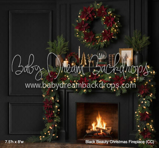 Black Beauty Christmas Fireplace (CC)