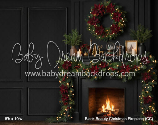 Black Beauty Christmas Fireplace (CC)