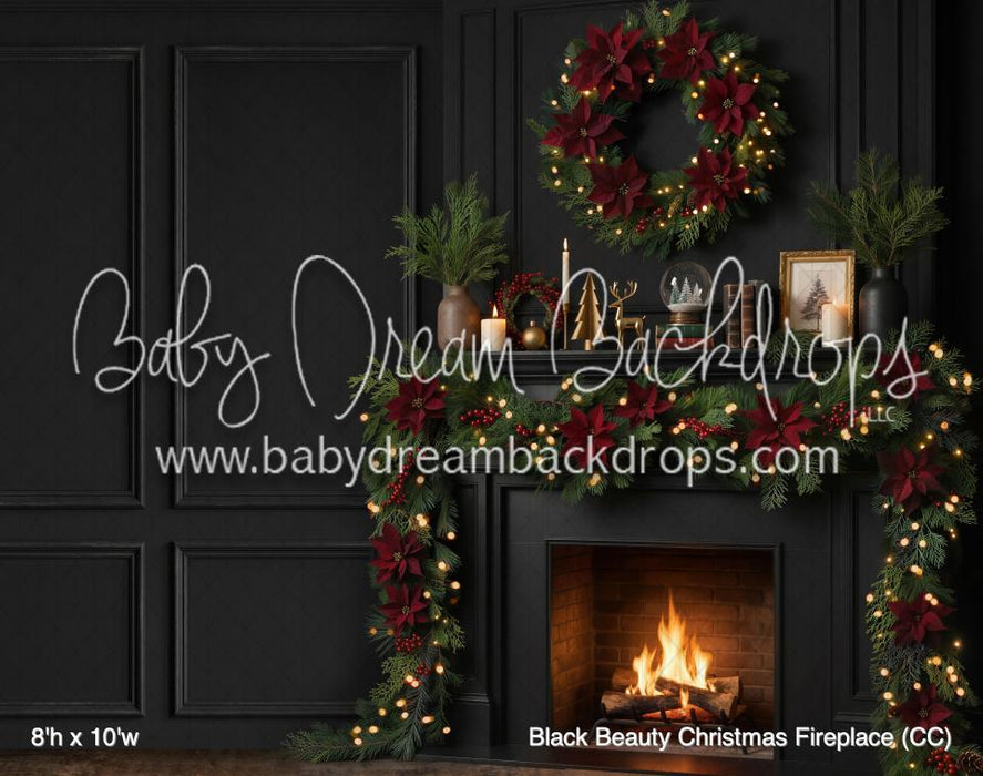 Black Beauty Christmas Fireplace (CC)