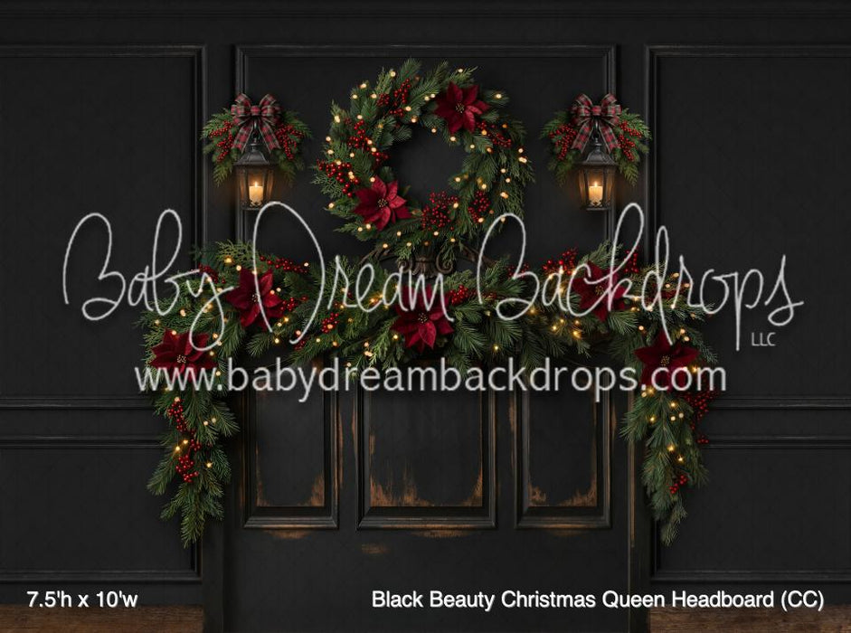Black Beauty Christmas Queen Headboard (CC)