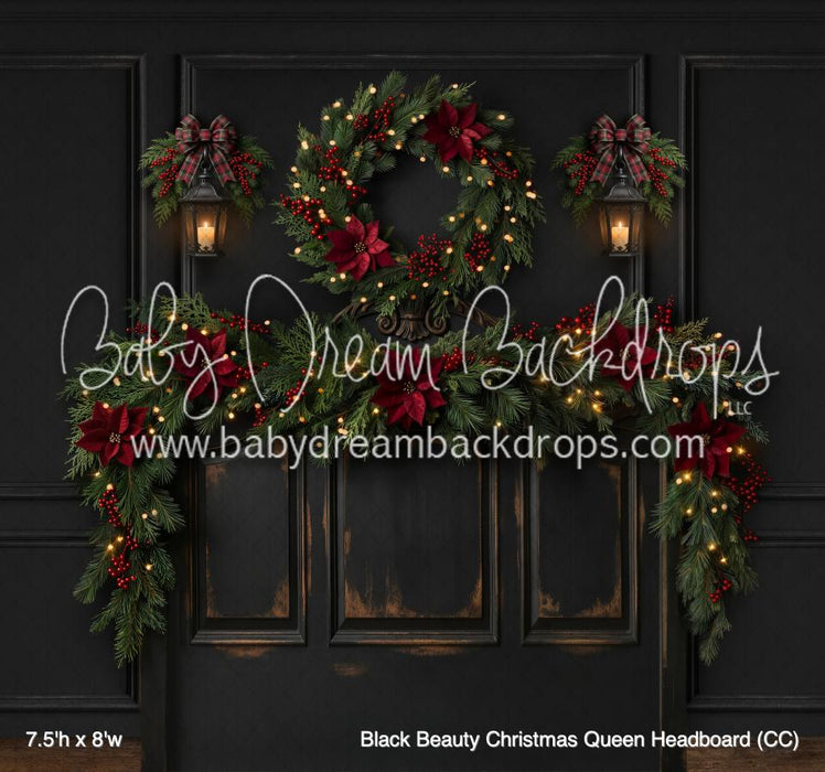 Black Beauty Christmas Queen Headboard (CC)