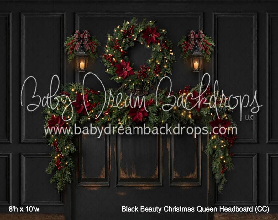 Black Beauty Christmas Queen Headboard (CC)