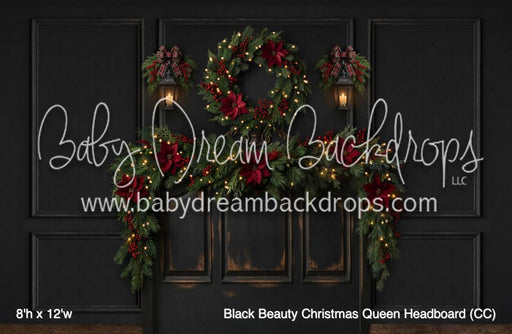 Black Beauty Christmas Queen Headboard (CC)