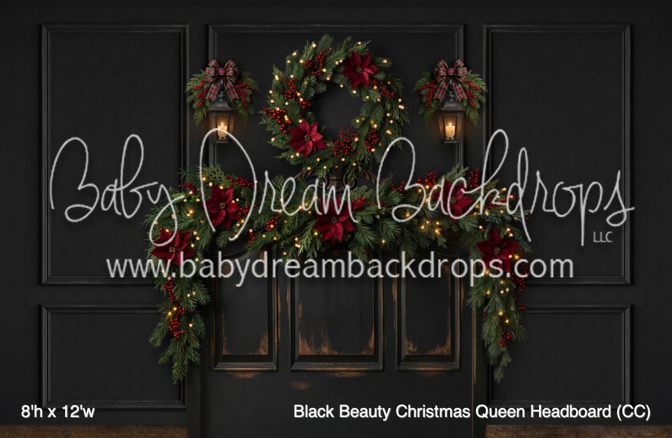 Black Beauty Christmas Queen Headboard (CC)
