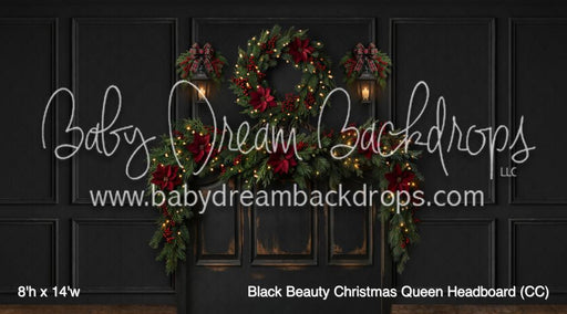 Black Beauty Christmas Queen Headboard (CC)