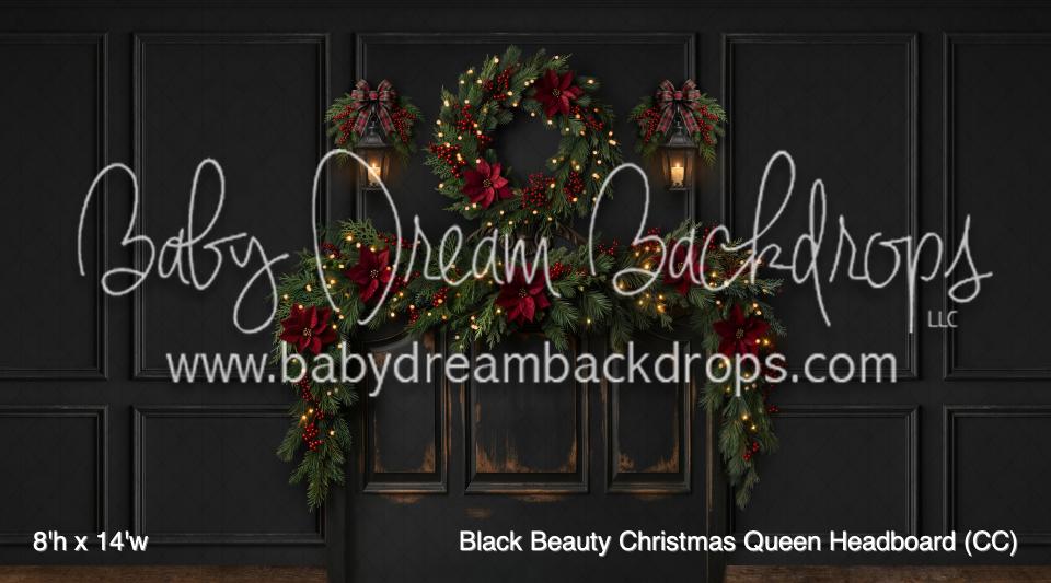 Black Beauty Christmas Queen Headboard (CC)